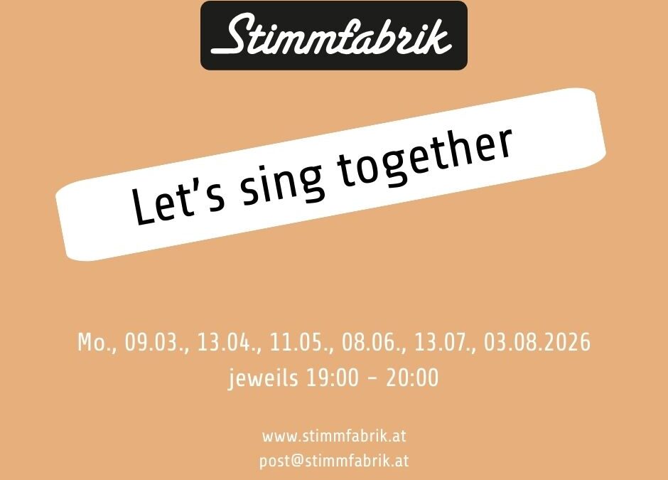 Let’s sing together